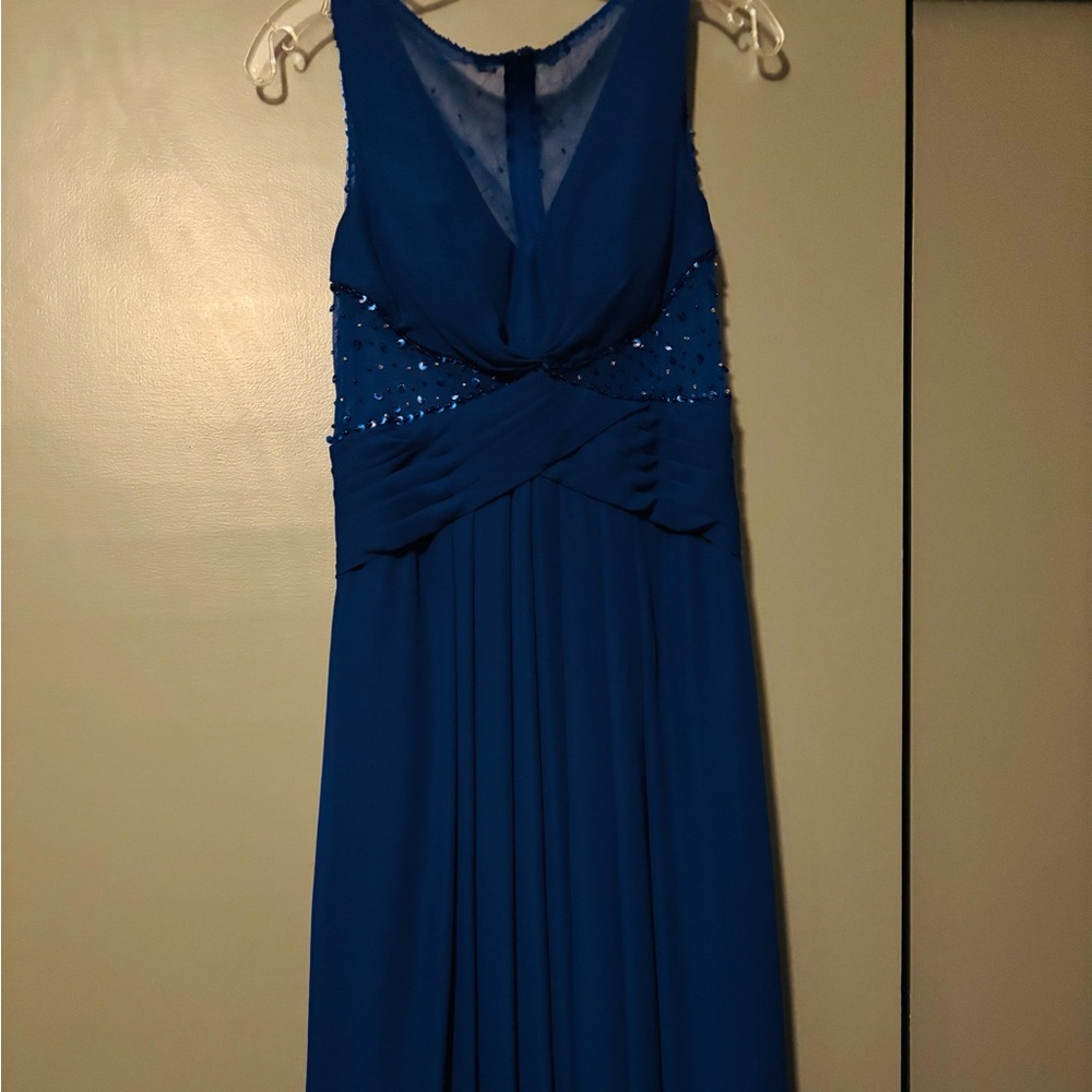 Royal Blue Formal ‘LightintheBox’ Gown - medium (8-10) -Beaded bodice and back
